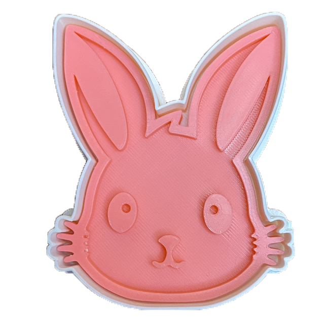 CookieStamp - Cap de Iepure, 89x73x16 mm - Cookie Cutter Decorativ pentru Aluat, Ștampilă pentru Biscuiți Unicat - Ideal pentru copii [7]