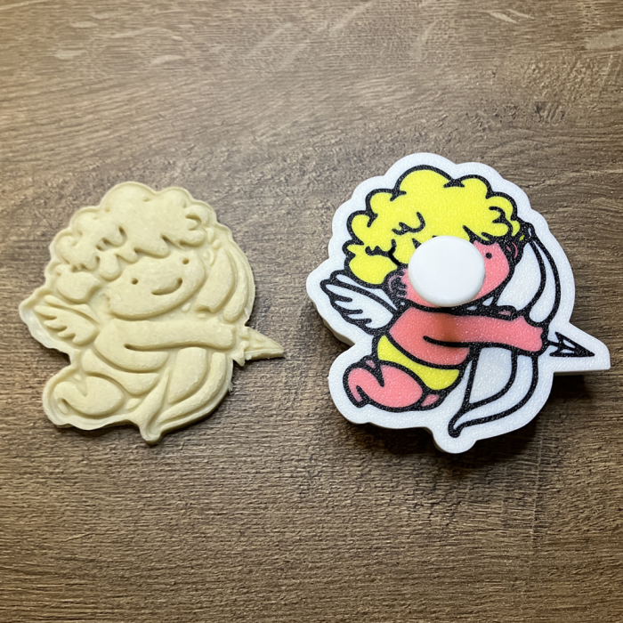 CookieStamp - Cupidon, 87x80x16 mm - Cookie Cutter Decorativ pentru Aluat, Ștampilă pentru Biscuiți Unicat - Ideal pentru copii [6]