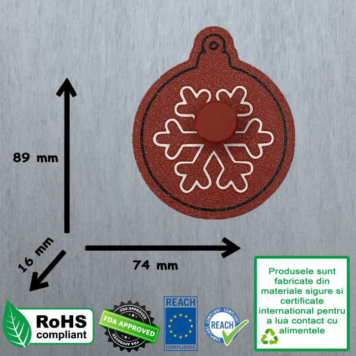 CookieStamp - Glob, 89x74x16 mm - Cookie Cutter Decorativ pentru Aluat, Ștampilă pentru Biscuiți Unicat - Ideal pentru copii [10]