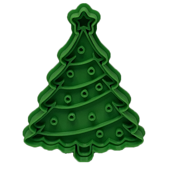 CookieStamp - Brad cu Globuri, 87x69x16 mm - Cookie Cutter Decorativ pentru Aluat, Ștampilă pentru Biscuiți Unicat - Ideal pentru copii [7]