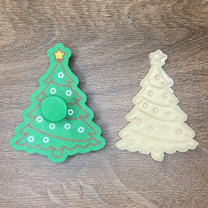CookieStamp - Brad cu Globuri, 87x69x16 mm - Cookie Cutter Decorativ pentru Aluat, Ștampilă pentru Biscuiți Unicat - Ideal pentru copii [9]
