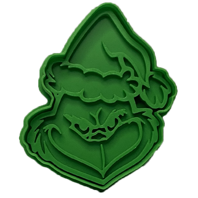 CookieStamp - Grinch, 89x75x16 mm - Cookie Cutter Decorativ pentru Aluat, Ștampilă pentru Biscuiți Unicat - Ideal pentru copii [7]