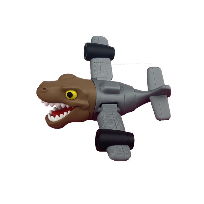 Nuclearo Dinossauro - Italian Brain Rot - Jucarie 3D Articulata, Plastic [4]