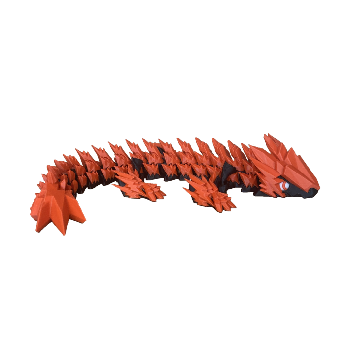 Dragon Flexibil, 26 cm, Jucarie 3D Articulata, Plastic [3]