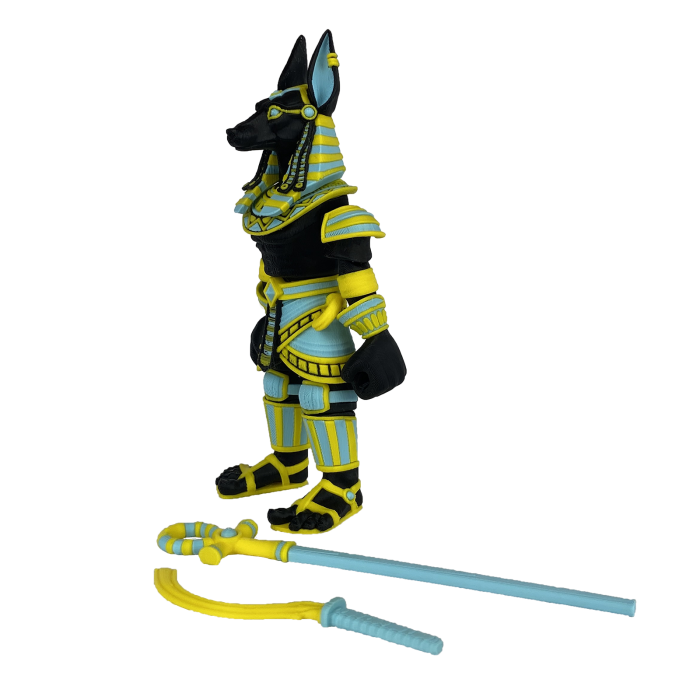 Figurina Anubis, 16 cm, Jucarie 3D Articulata, Plastic [5]
