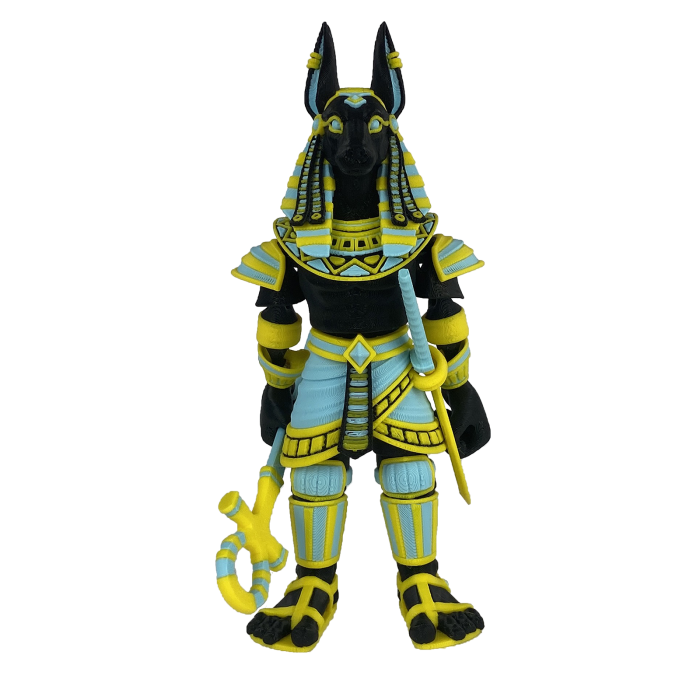 Figurina Anubis, 16 cm, Jucarie 3D Articulata, Plastic [3]