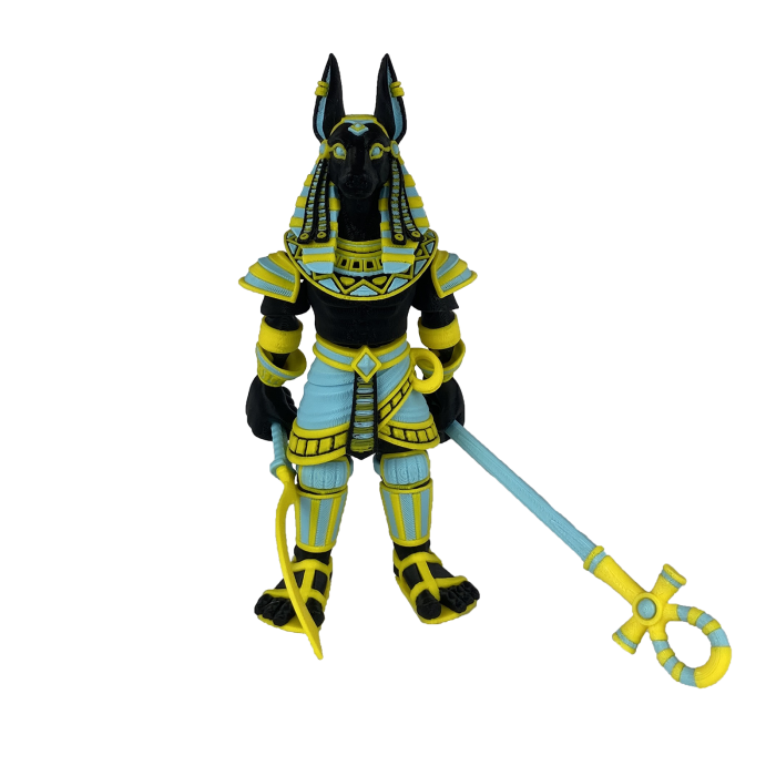 Figurina Anubis, 16 cm, Jucarie 3D Articulata, Plastic [4]