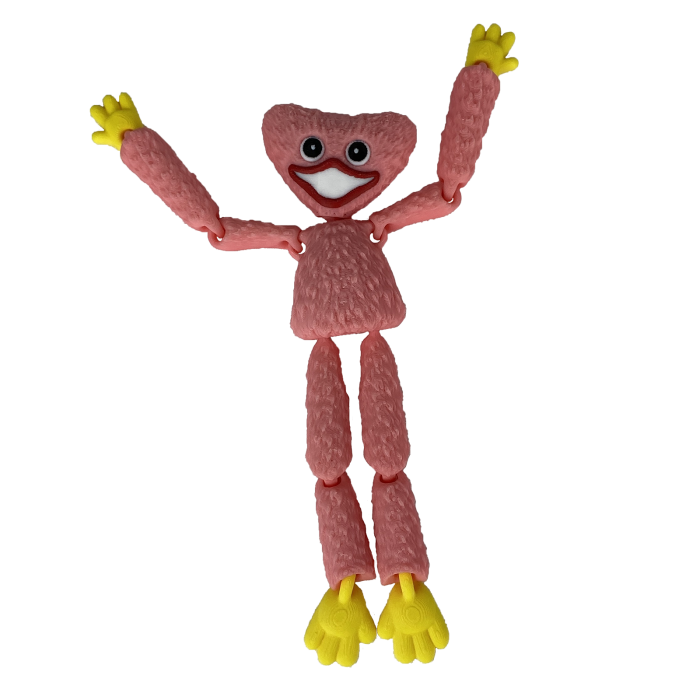 Figurina Huggy Wuggy Roz, 16 cm, Jucarie 3D Articulata, Plastic [2]