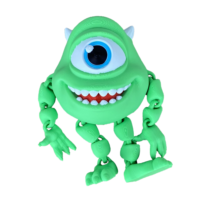 Figurina Mike Wazowski, 9 cm, Jucarie 3D Articulata, Plastic [3]