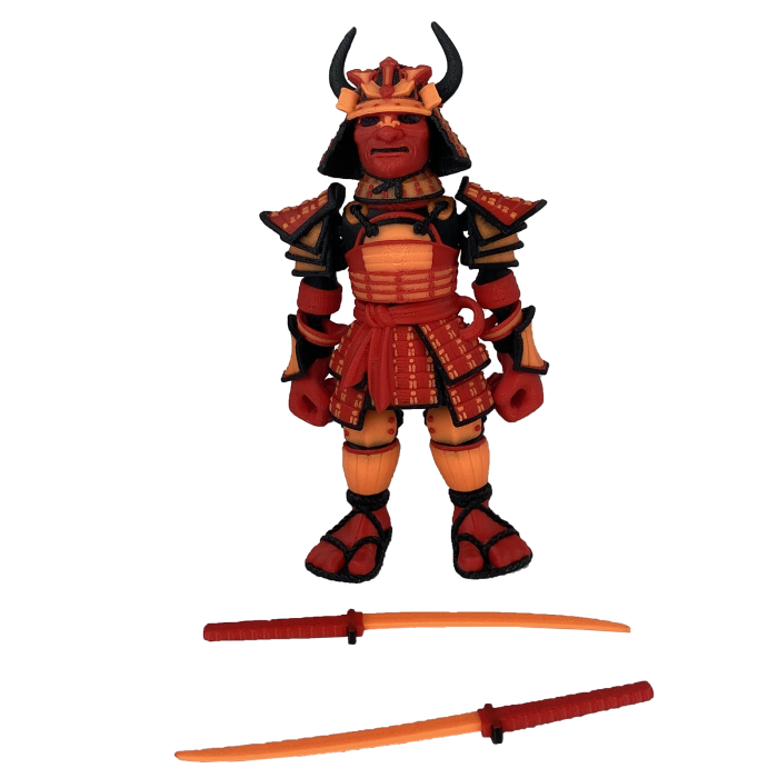 Figurina Samurai, 14 cm, Jucarie 3D Articulata, Plastic [2]