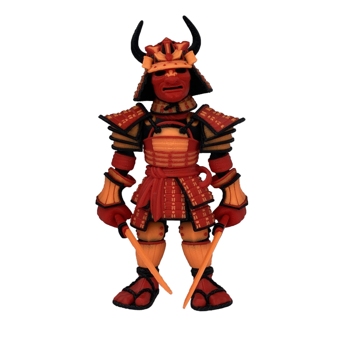 Figurina Samurai, 14 cm, Jucarie 3D Articulata, Plastic [3]