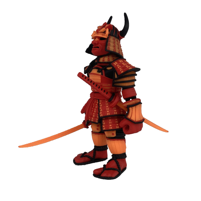 Figurina Samurai, 14 cm, Jucarie 3D Articulata, Plastic [1]