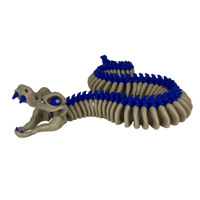 Figurina Sarpe Schelet, 41 cm, Jucarie 3D Articulata, Plastic [1]