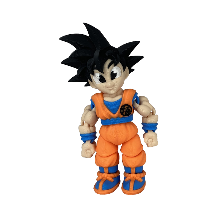 Figurina Son Goku, 12 cm, Jucarie 3D Articulata, Plastic [1]