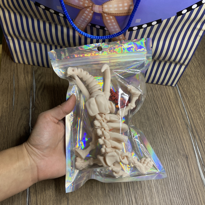 Jucărie Flexibilă, Schelet Mamut cu mini-Ziglut, Dinozauri, Alb Os, 22 cm [2]