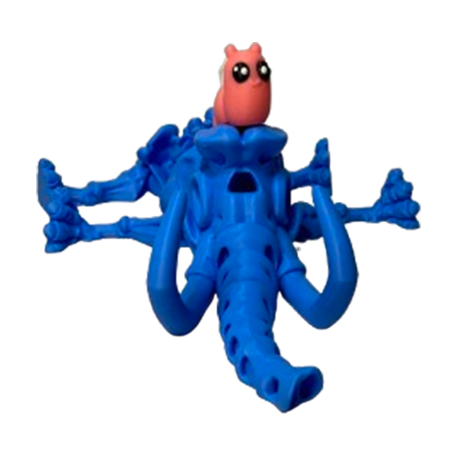Jucărie Flexibilă, Schelet Mamut cu mini-Ziglut, Dinozauri, Albastru, 22 cm [4]