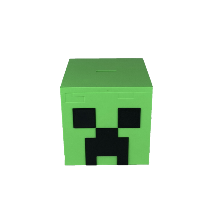 Pusculita Creeper din Minecraft,12x12x12cm, cu capac de deschidere [4]