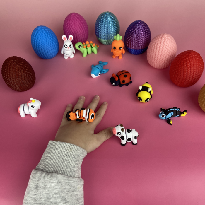 Ou de Dragon cu Zigluț Surpriză - Jucărie Flexibilă & Colecționabilă | 16 Culori Unice | Descoperă Peste 100 Modele de Zigluți | Cadou Perfect pentru Copii și Pasionați de Fantezie [4]