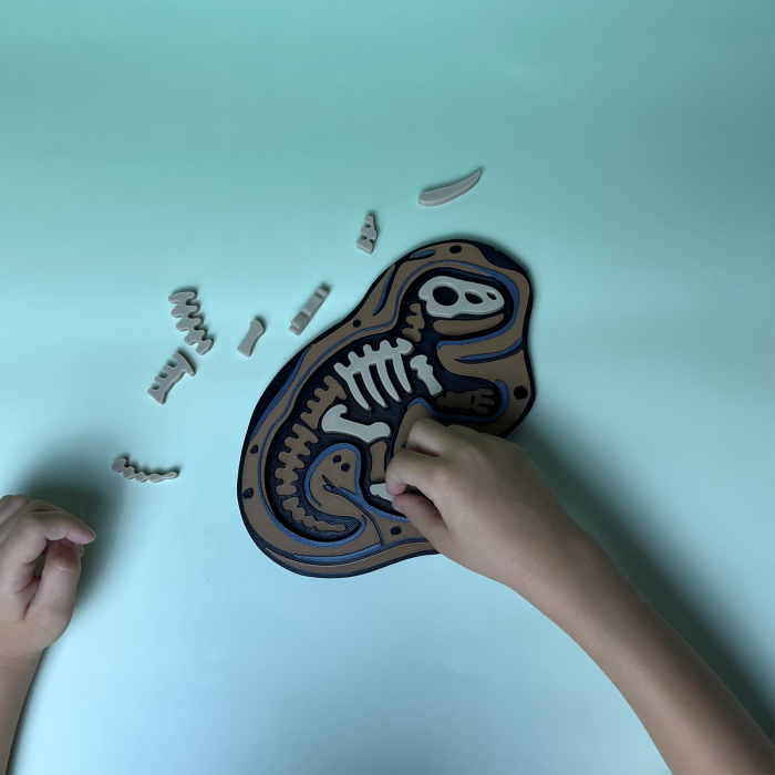 Puzzle Fosilă T-Rex - Joc Educativ și Senzorial [2]
