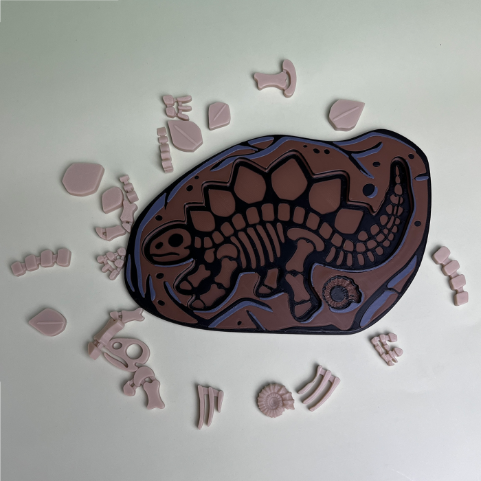 Puzzle Fosilă Stegozaur - Joc Educativ și Senzorial [4]