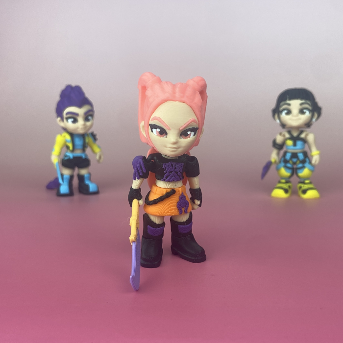 Huntrix - Rumi, Mira și Zoey – figurine K-Pop flexibile [7]