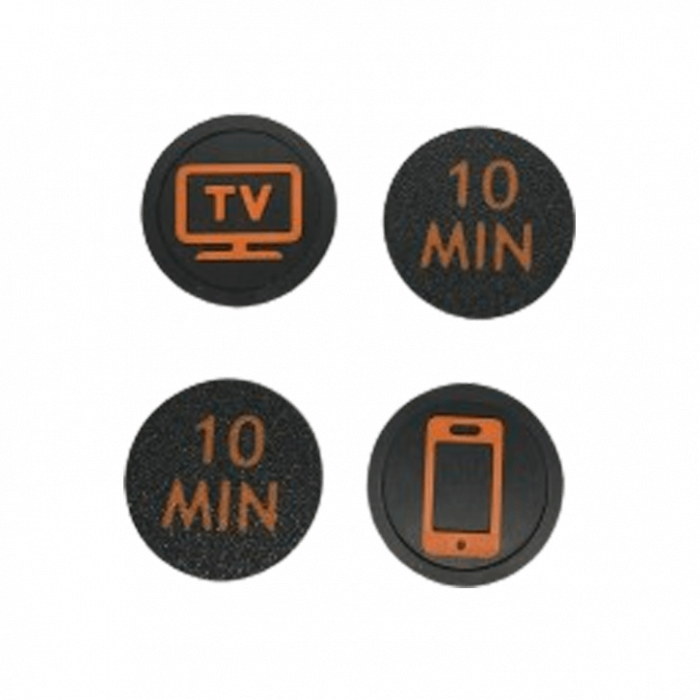Screen Time Tokens Set Complet - Sistem Motivational pentru Copii | Gestionare Timp Ecran (5/10/15/30/60 min) | Jucărie Educativă & Cadou Parenting [8]