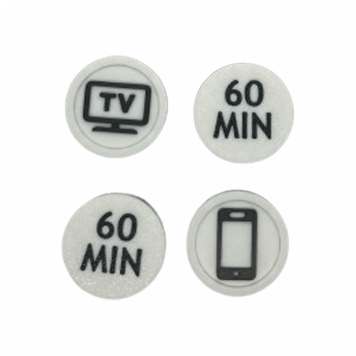 Screen Time Tokens Set Complet - Sistem Motivational pentru Copii | Gestionare Timp Ecran (5/10/15/30/60 min) | Jucărie Educativă & Cadou Parenting [11]