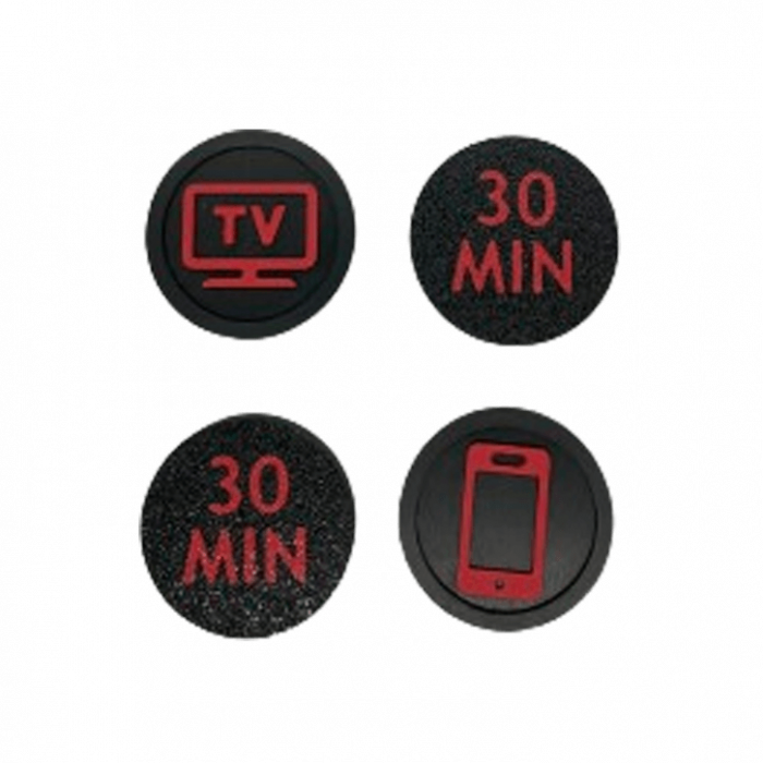 Screen Time Tokens Set Complet - Sistem Motivational pentru Copii | Gestionare Timp Ecran (5/10/15/30/60 min) | Jucărie Educativă & Cadou Parenting [10]