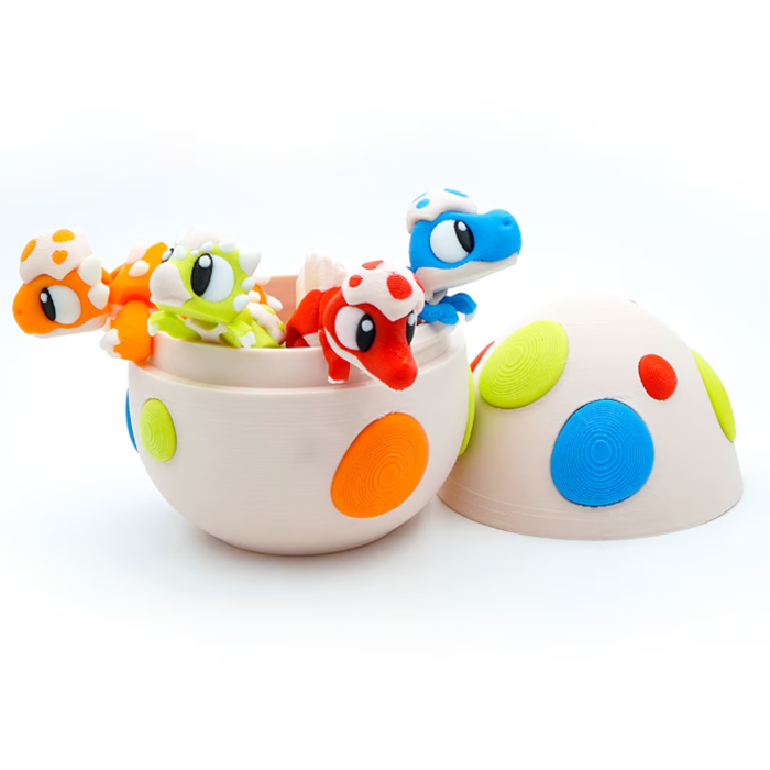 Set 4 Zigluti Grasuni Dinozauri + Ou de Dinozaur [3]