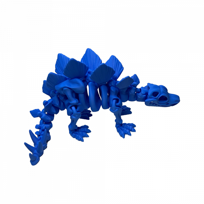 Set 7 Jucării Flexibile Dinozauri Scheleti, Culoare Albastru, Material PLA Premiu [8]