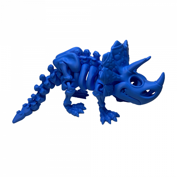 Set 7 Jucării Flexibile Dinozauri Scheleti, Culoare Albastru, Material PLA Premiu [3]