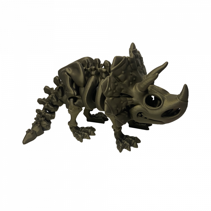 Set 7 Jucării Flexibile Dinozauri Scheleti, Culoare Metalic, Material PLA Premiu [5]