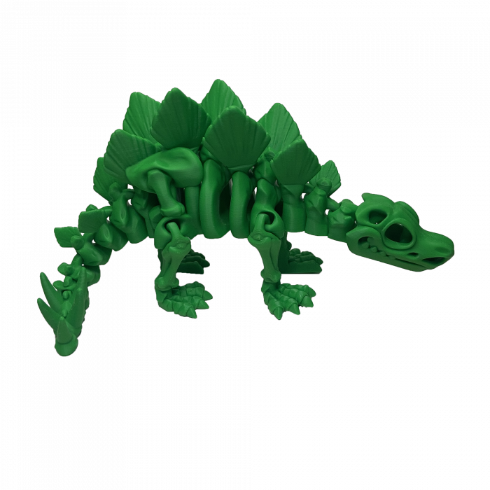 Set 7 Jucării Flexibile Dinozauri Scheleti, Culoare Verde, Material PLA Premiu [8]