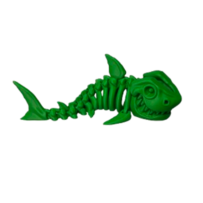 Set 7 Jucării Flexibile Dinozauri Scheleti, Culoare Verde, Material PLA Premiu [7]