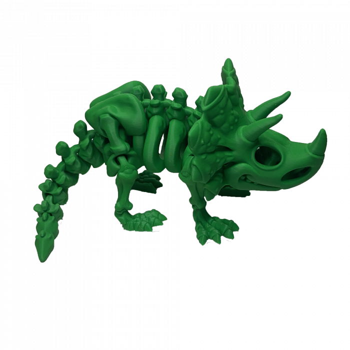 Set 7 Jucării Flexibile Dinozauri Scheleti, Culoare Verde, Material PLA Premiu [2]