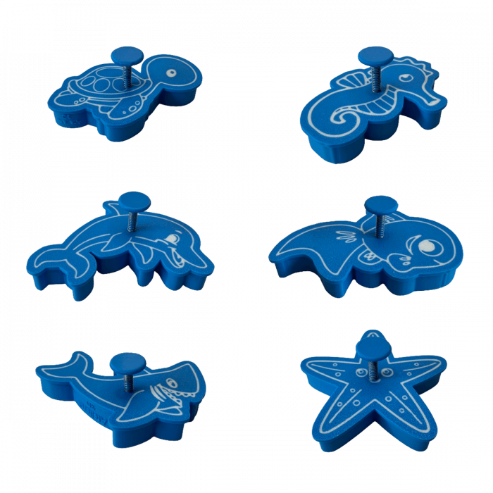 Set 6 Forme Prajituri - CookieStamps - Animale Acvatice - Cookie Cutters Decorative pentru Aluat, Ștampile Biscuiți Artizanali - forme ideale pentru copii [8]