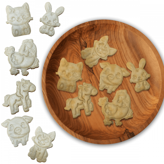Set 6 Forme Prajituri - CookieStamps - Animale Domestice - Cookie Cutters Decorative pentru Aluat, Ștampile Biscuiți Artizanali - forme ideale pentru copii [7]