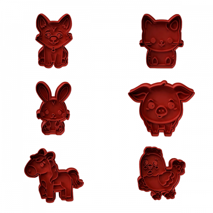 Set 6 Forme Prajituri - CookieStamps - Animale Domestice - Cookie Cutters Decorative pentru Aluat, Ștampile Biscuiți Artizanali - forme ideale pentru copii [8]