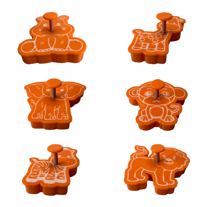 Set 6 Forme Prajituri - CookieStamps - Animale Salbatice - Cookie Cutters Decorative pentru Aluat, Ștampile Biscuiți Artizanali - forme ideale pentru copii [8]