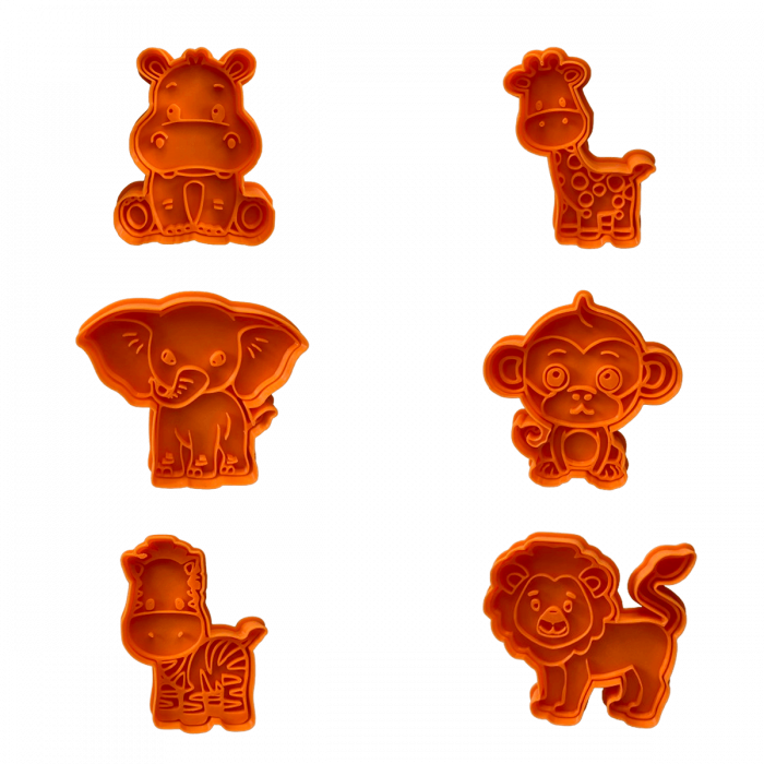 Set 6 Forme Prajituri - CookieStamps - Animale Salbatice - Cookie Cutters Decorative pentru Aluat, Ștampile Biscuiți Artizanali - forme ideale pentru copii [7]
