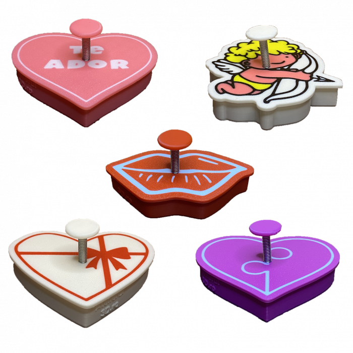 Set 5 Forme Prajituri - CookieStamps - Valentine's Day - Cookie Cutters Decorative pentru Aluat, Ștampile Biscuiți Artizanali - forme ideale pentru copii [8]