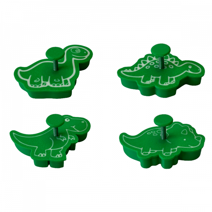 Set 4 Forme Prajituri - CookieStamps - Dinozauri - Cookie Cutters Decorative pentru Aluat, Ștampile Biscuiți Artizanali - forme ideale pentru copii [8]