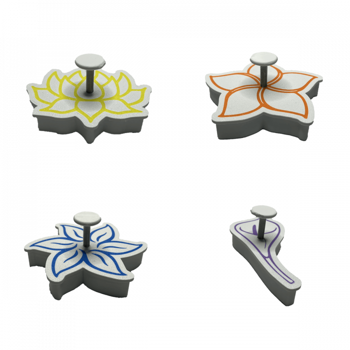 Set 4 Forme Prajituri - CookieStamps - Flori 2 - Cookie Cutters Decorative pentru Aluat, Ștampile Biscuiți Artizanali - forme ideale pentru copii [7]