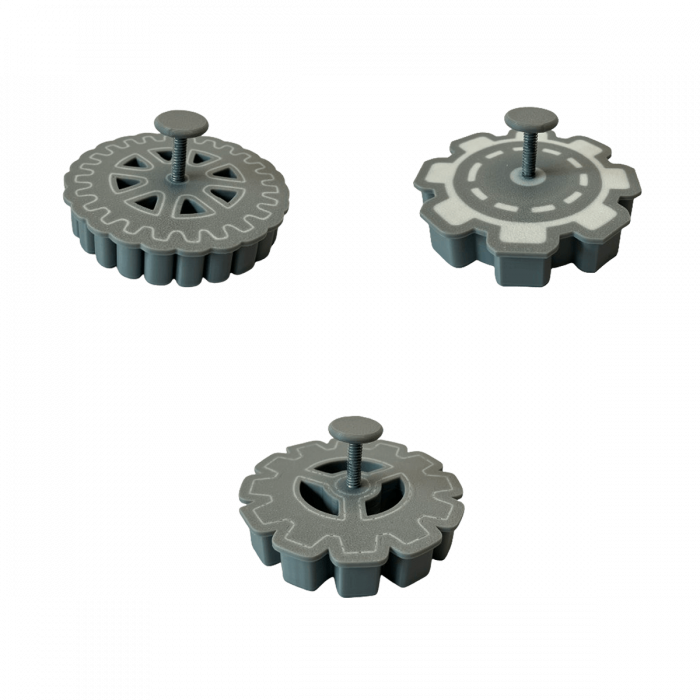 Set 3 CookieStamps - Roti Zimtate - Cookie Cutters Decorative pentru Aluat, Ștampile Biscuiți Artizanali - forme ideale pentru copii [8]