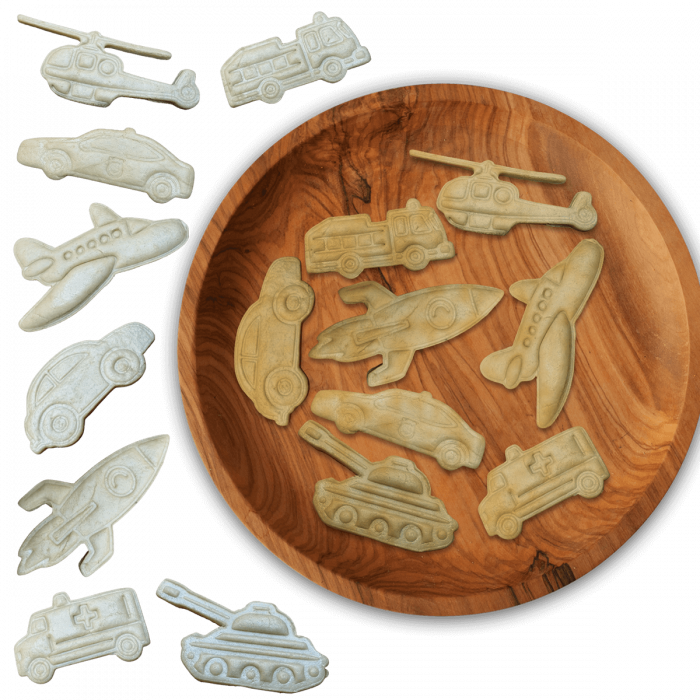 Set 8 Forme Prajituri - CookieStamps - Transporturi - Cookie Cutters Decorative pentru Aluat, Ștampile Biscuiți Artizanali - forme ideale pentru copii [6]