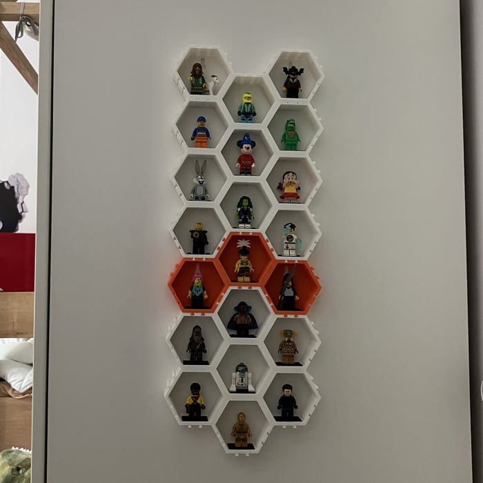 Suport Modular Hexagonal pentru figurine LEGO, 7 camere [7]