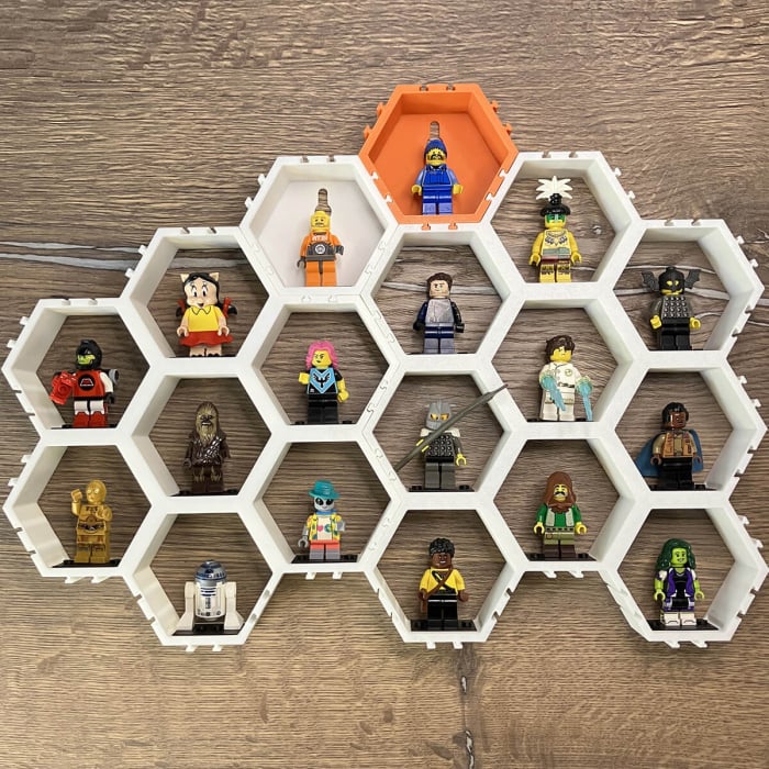 Suport Modular Hexagonal pentru figurine LEGO, 9 camere [6]