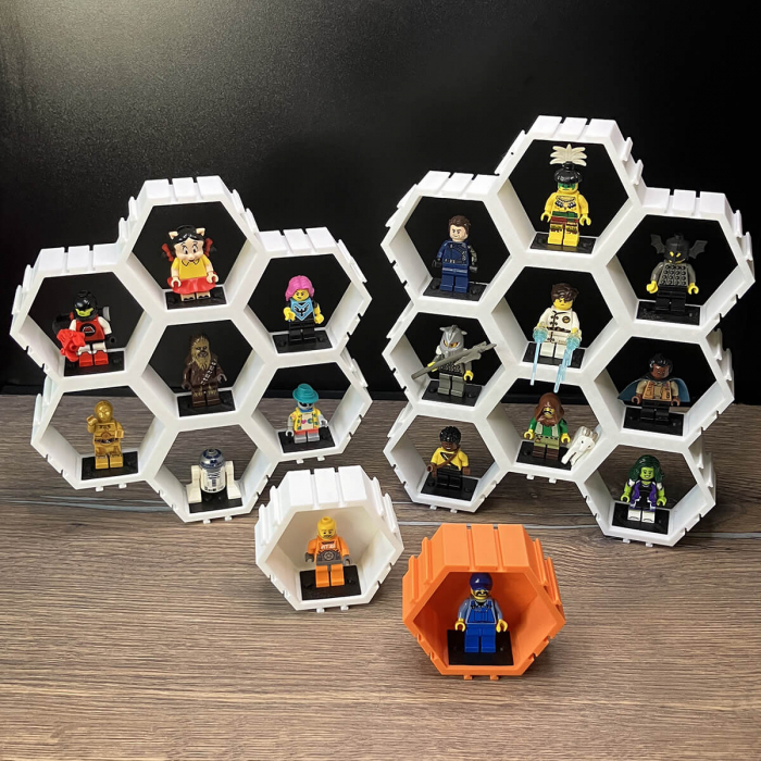 Suport Modular Hexagonal pentru figurine LEGO, 9 camere [4]