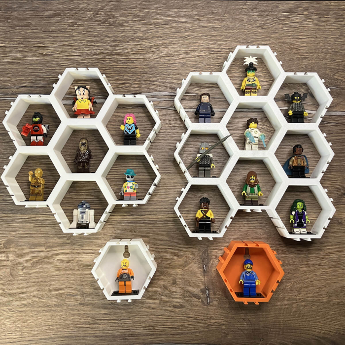 Suport Modular Hexagonal pentru figurine LEGO, 9 camere [5]