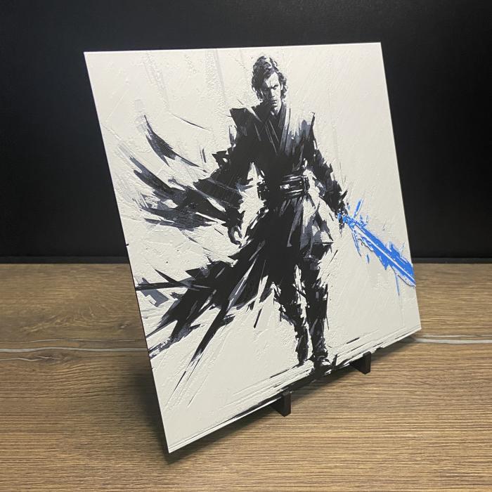 Tablou 3D Anakin Skywalker HueForge - Decor Star Wars | Imprimare 3D Artistică | Cadou pentru Colectionari (20x20 cm) [2]